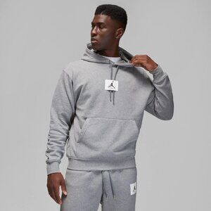 Jordan Men's Essential Statement Fleece Pullover Hoodie - Carbon Heather/Grey